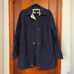 London Fog Limited Edition Jacket - Dark Blue and Light Tan Trim Size S